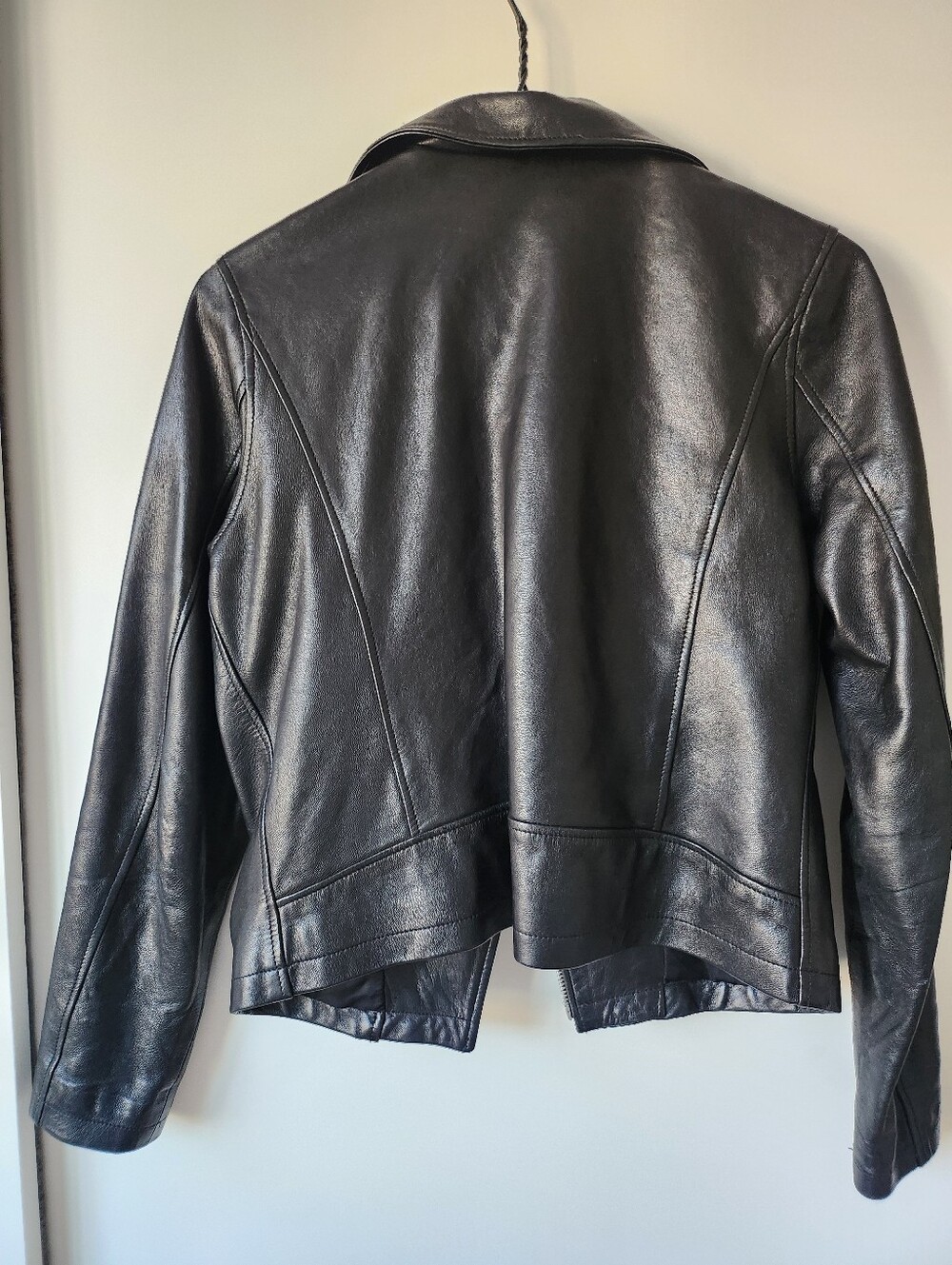 Roots Soft Black Leather Moto Jacket - Picture 4 of 5